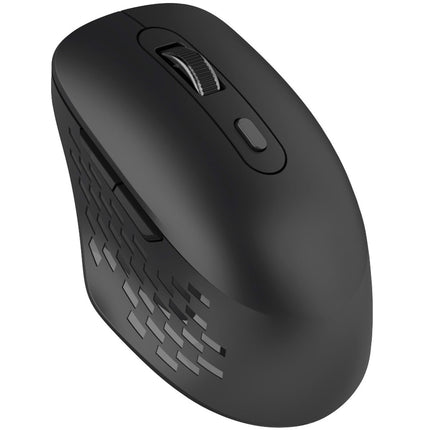 Kabellose Dual-Mode-Maus, geräuschlos, Bluetooth + RF, Schwarz