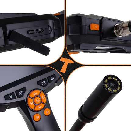 Kabellose Endoskopkamera, 5 m Kabel, Full HD, 8 LEDs