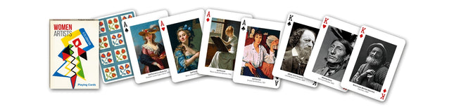 Cartes à jouer Femmes Artistes - Modèles uniques, taille standard