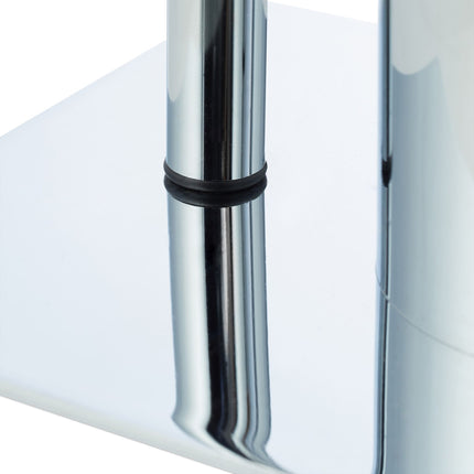 Ensemble d'accessoires WC en bois et chrome