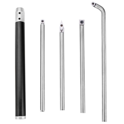 Wood Turning Tool Set for Lathe, 4-Piece Carbide Cutters