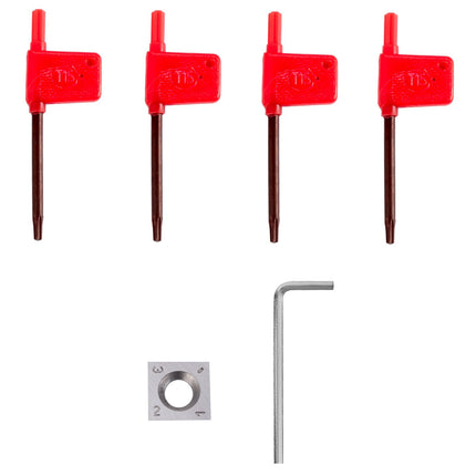 Wood Turning Tool Set for Lathe, 4-Piece Carbide Cutters