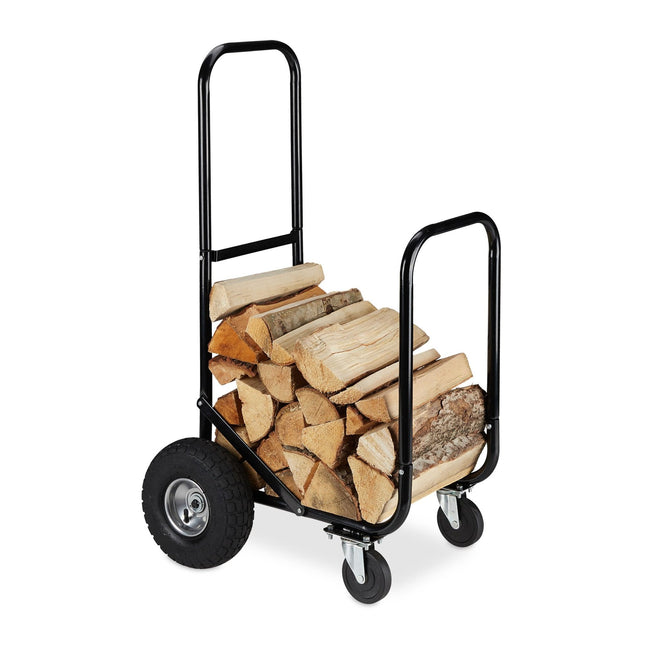 Chariot en bois avec roues