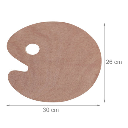 Palettes de mélange en bois pour artistes, lot de 5