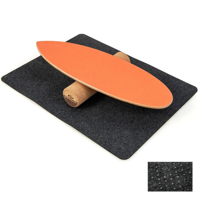 Balance Board aus Holz, Wackelbrett mit Rad &amp; Decke, 3-in-1 Balance Board Kit, Orange