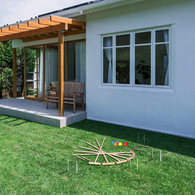 Jeu de croquet en bois 6 joueurs