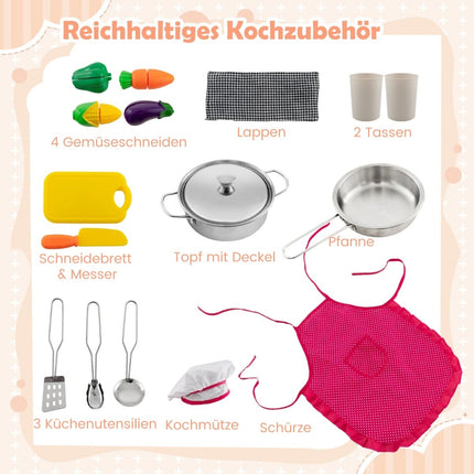 Hölzerne Kinderküche mit Licht, Sound, Wasserspender