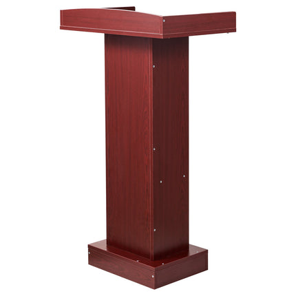 Wooden Lectern Podium Stand, 1040 mm, Storage Shelf