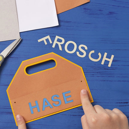 Buchstaben aus Holz, 324 Stück für Bastelarbeiten & DIY