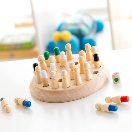 Memory-Schach aus Holz Taeda InnovaGoods 26 Teile