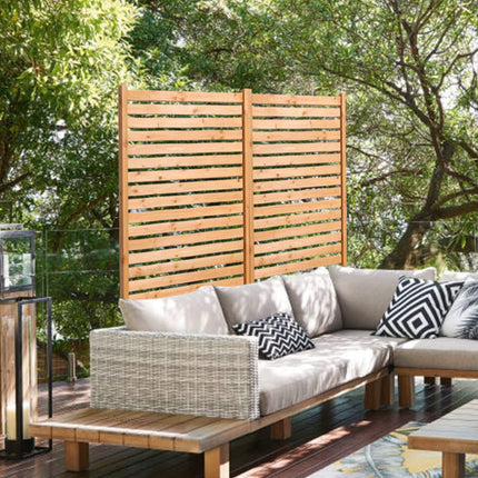 Wooden Privacy Screen 36 x 76 in, Freestanding Panel