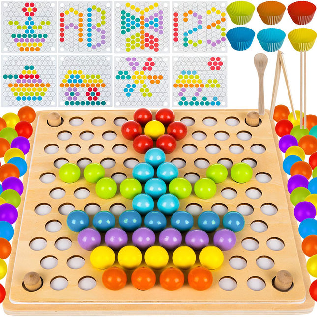 Puzzle de perles en bois 22403
