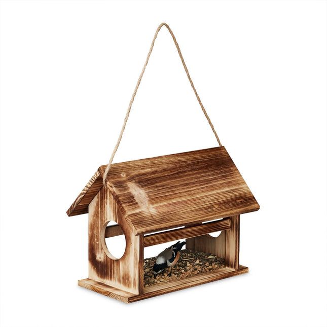 Mangeoire à oiseaux en bois