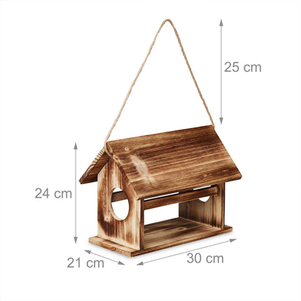 Mangeoire à oiseaux en bois