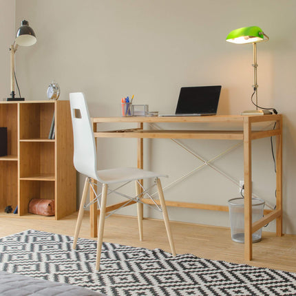 Bureau d'ordinateur en bois avec tiroir pour clavier