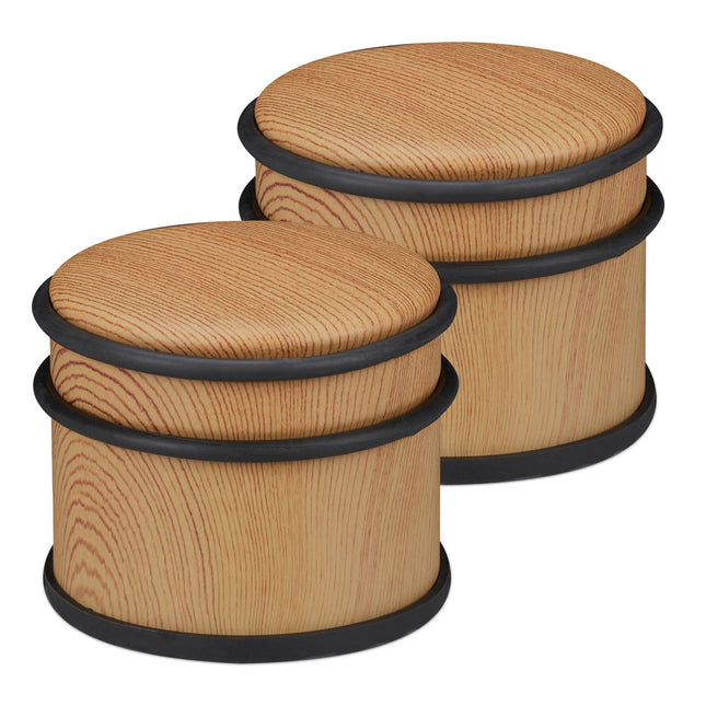 Butoir de porte en bois - lot de 2