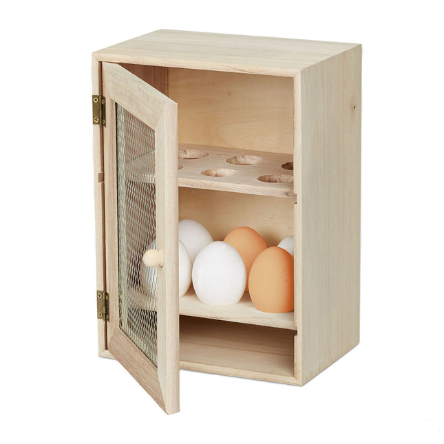 Eierschrank aus Holz