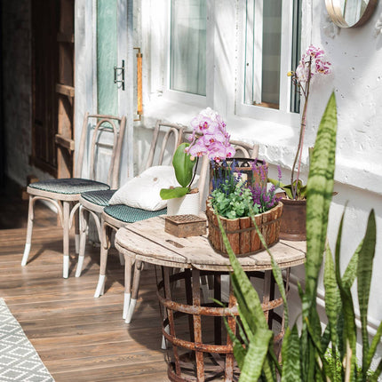 Boîte à fleurs en bois - lot de 3