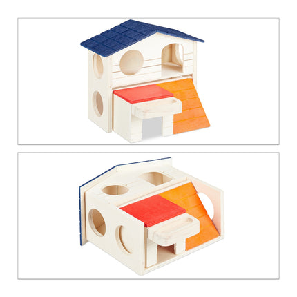 Wooden hamster house