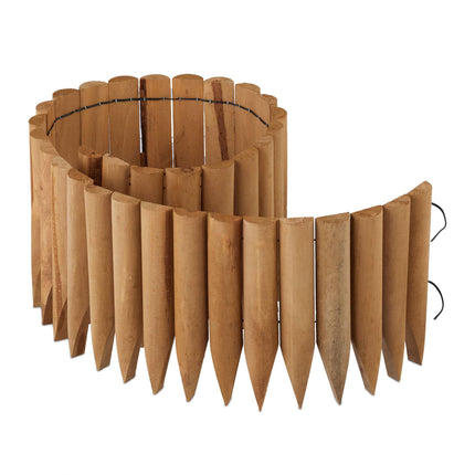 Bordure de pelouse en bois de 20 cm de hauteur