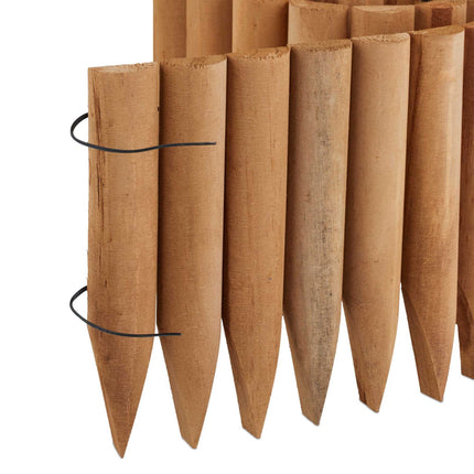 Bordure de pelouse en bois de 20 cm de hauteur