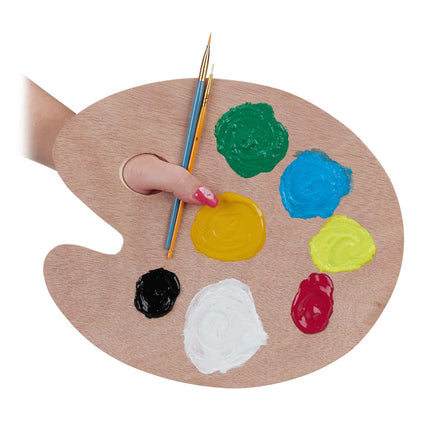 Palette de mélange en bois