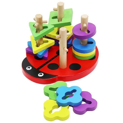 Puzzle en bois - coccinelle