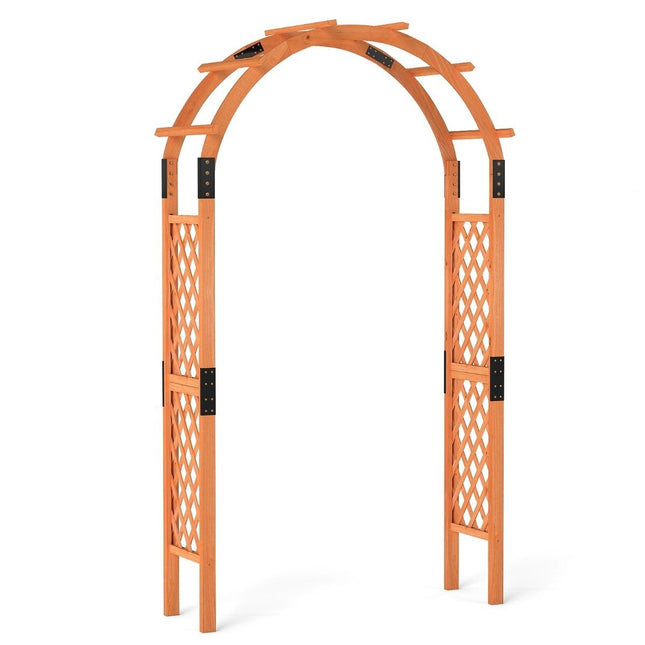 Arche à rosiers en bois pour plantes grimpantes, arche de jardin, treillis d'aide à l'escalade