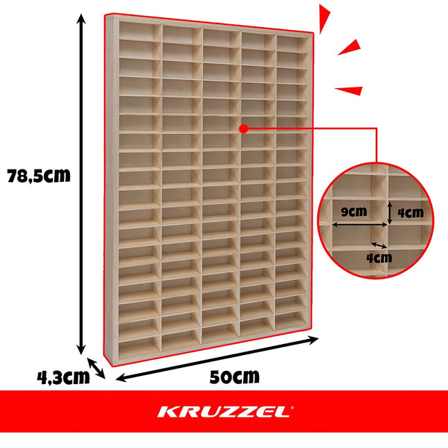 Holzregal für KRUZZEL 21997 Autos/Federn 