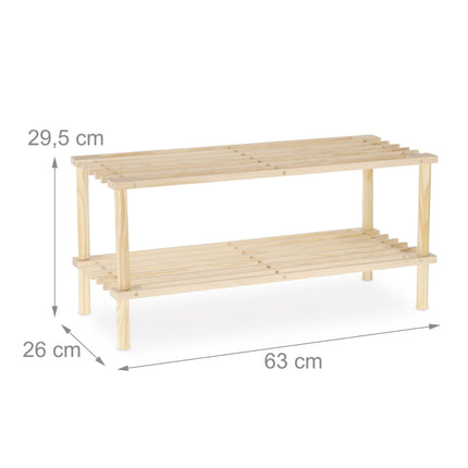 Étagère à chaussures en bois