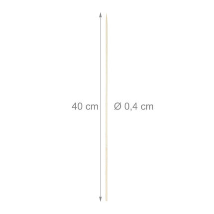 Brochette en bois de bambou 300 pièces longues