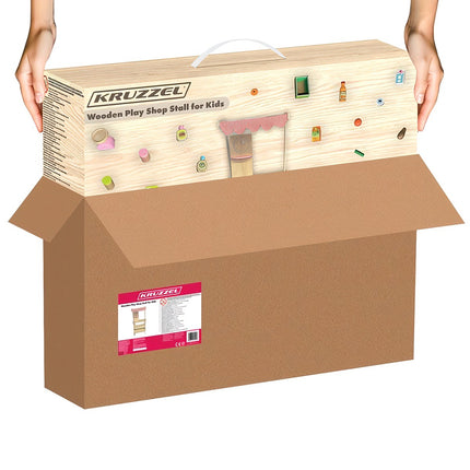 Wooden stall with accessories Kruzzel 24888