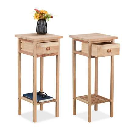 Telefontisch aus Holz, 2er-Pack