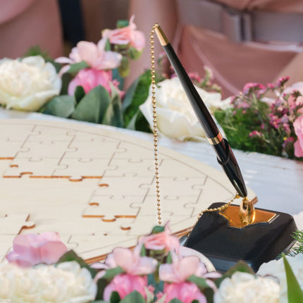 Puzzle livre d'or de mariage en bois
