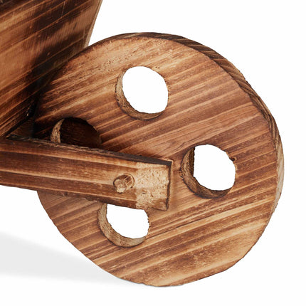 Brouette en bois pour plantes