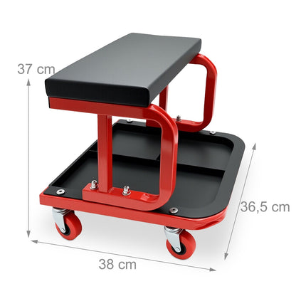 Tabouret d'atelier à roulettes, capacité de 100 kg