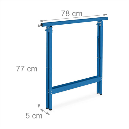 Supports de travail, 2 pièces, bleu