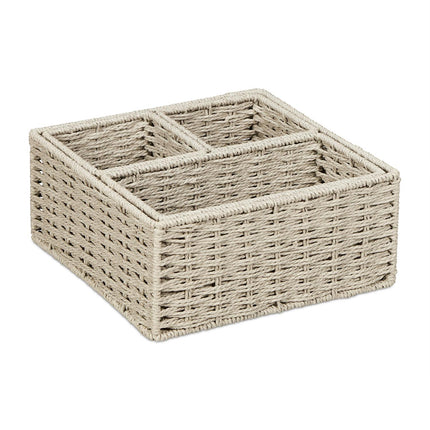 Panier de rangement tissé, lot de 4