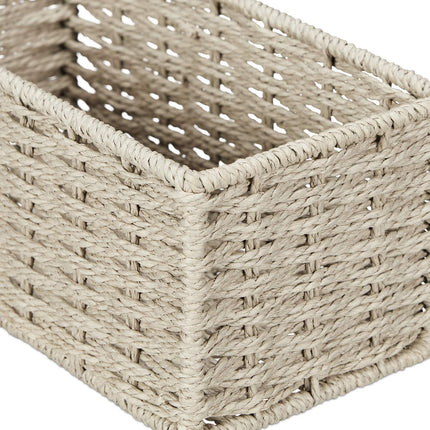 Panier de rangement tissé, lot de 4