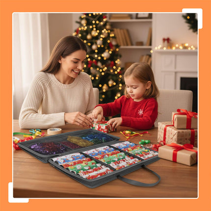 Geschenkpapiertasche mit Netztaschen