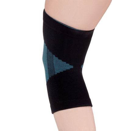 Kniebandage XL, Türkis-Schwarz, Kompressionshülle