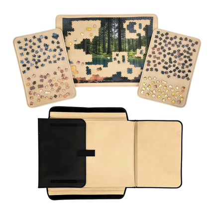 XL Puzzlekoffer mit Griff – rutschfest, 2 Fächer