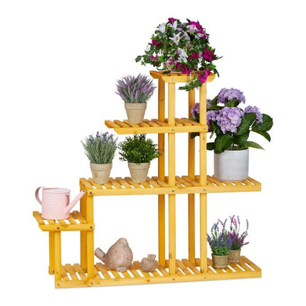Support à plantes XL en bois à 5 niveaux