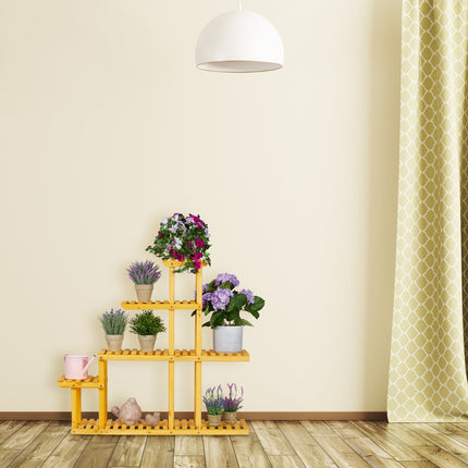 Support à plantes XL en bois à 5 niveaux
