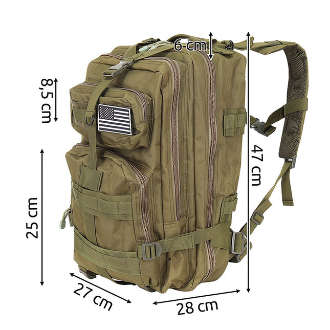 XL Militärrucksack, grün 