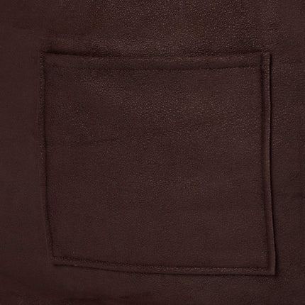 Pouf XXL aspect daim