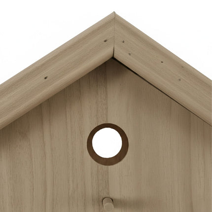 Mangeoire à oiseaux XXL avec support - Résistante aux intempéries, en bois de sapin