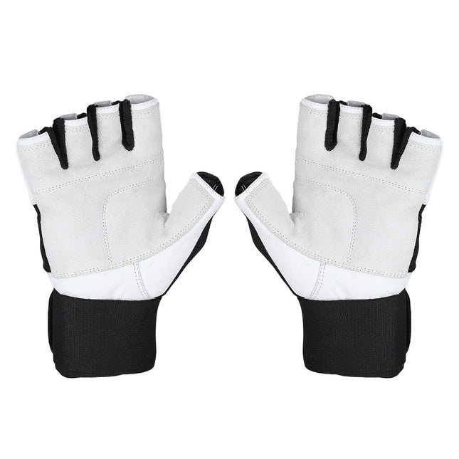 Gants de fitness XXL, blanc-noir