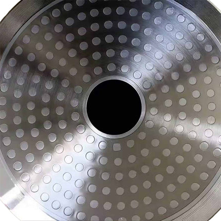 Grande casserole antiadhésive en fonte d'aluminium avec couvercle