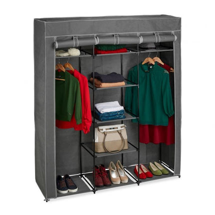Armoire en tissu XXL avec 2 tringles à vêtements